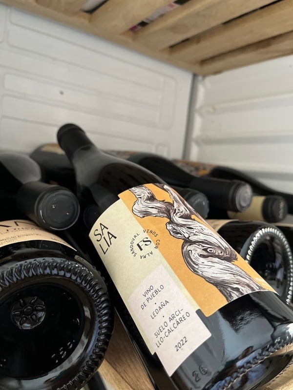 Botellas de vino Salia